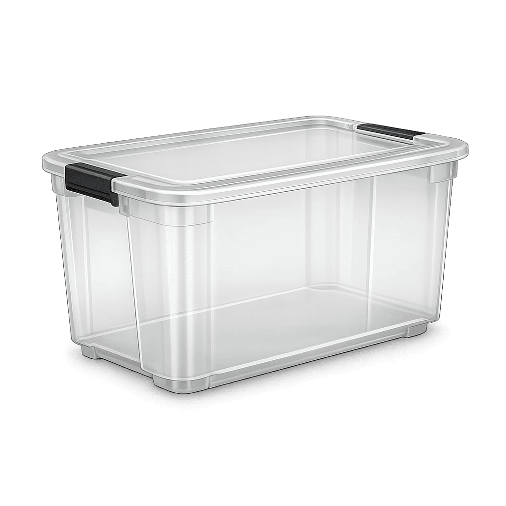 Clear Plastic Bin