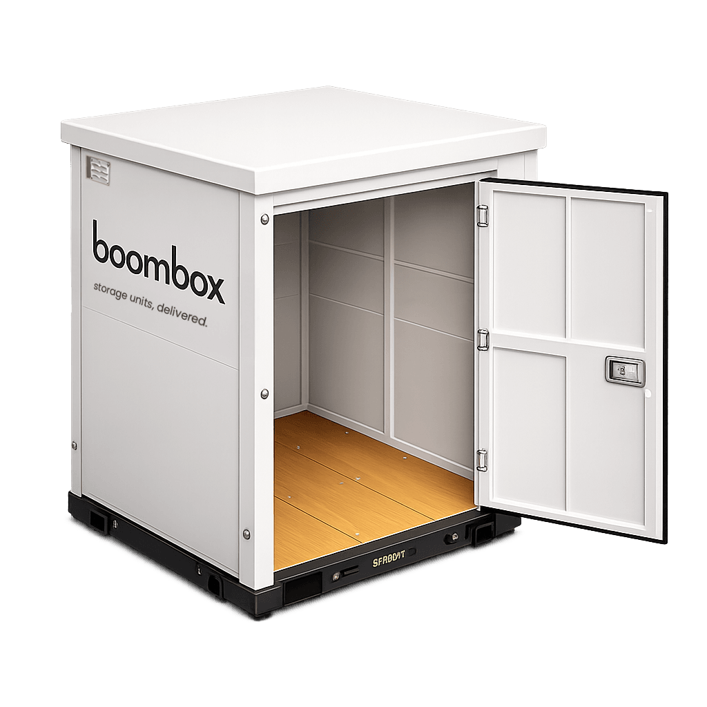 Open Boombox storage container