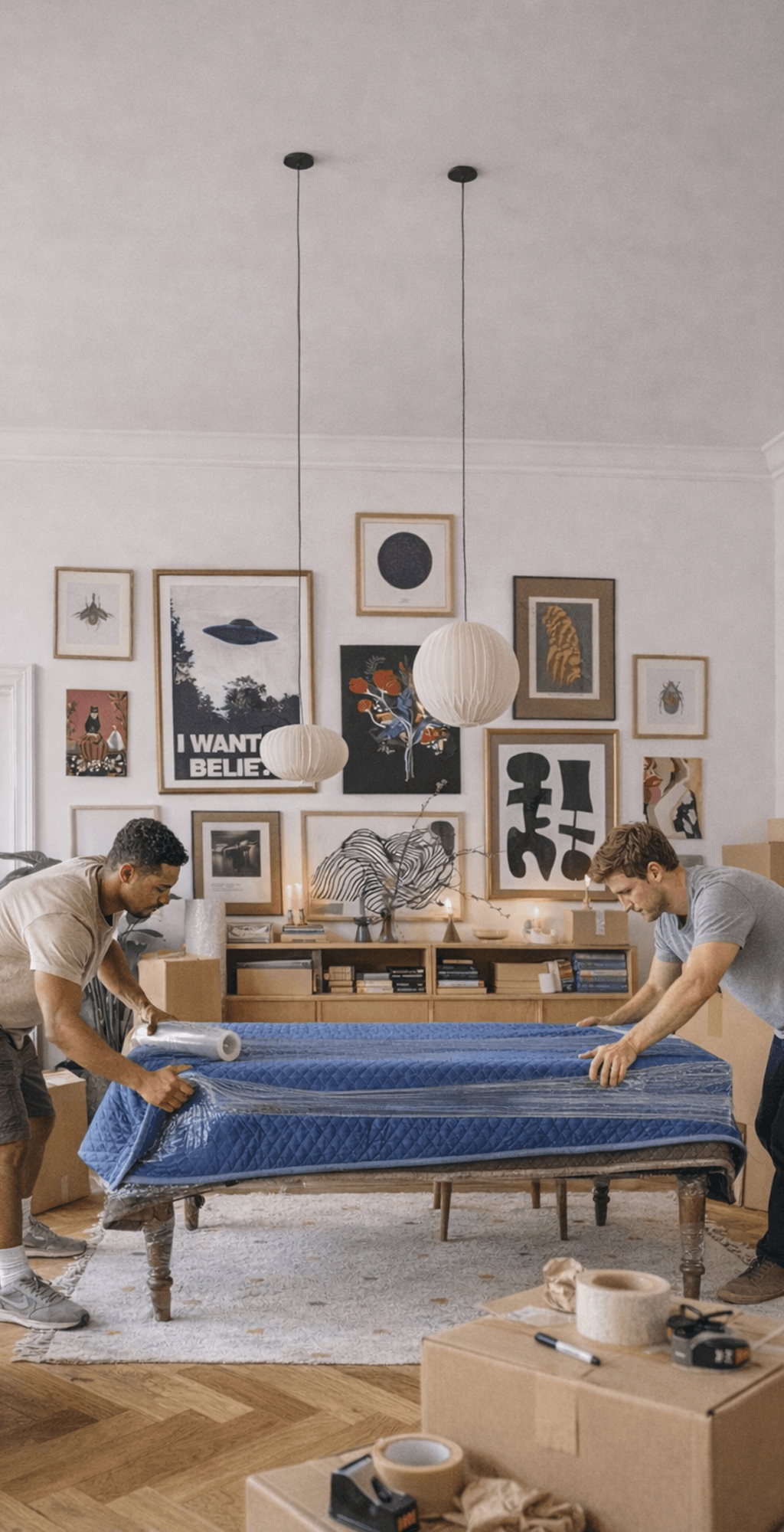 Large Dining Table in Boombox storage