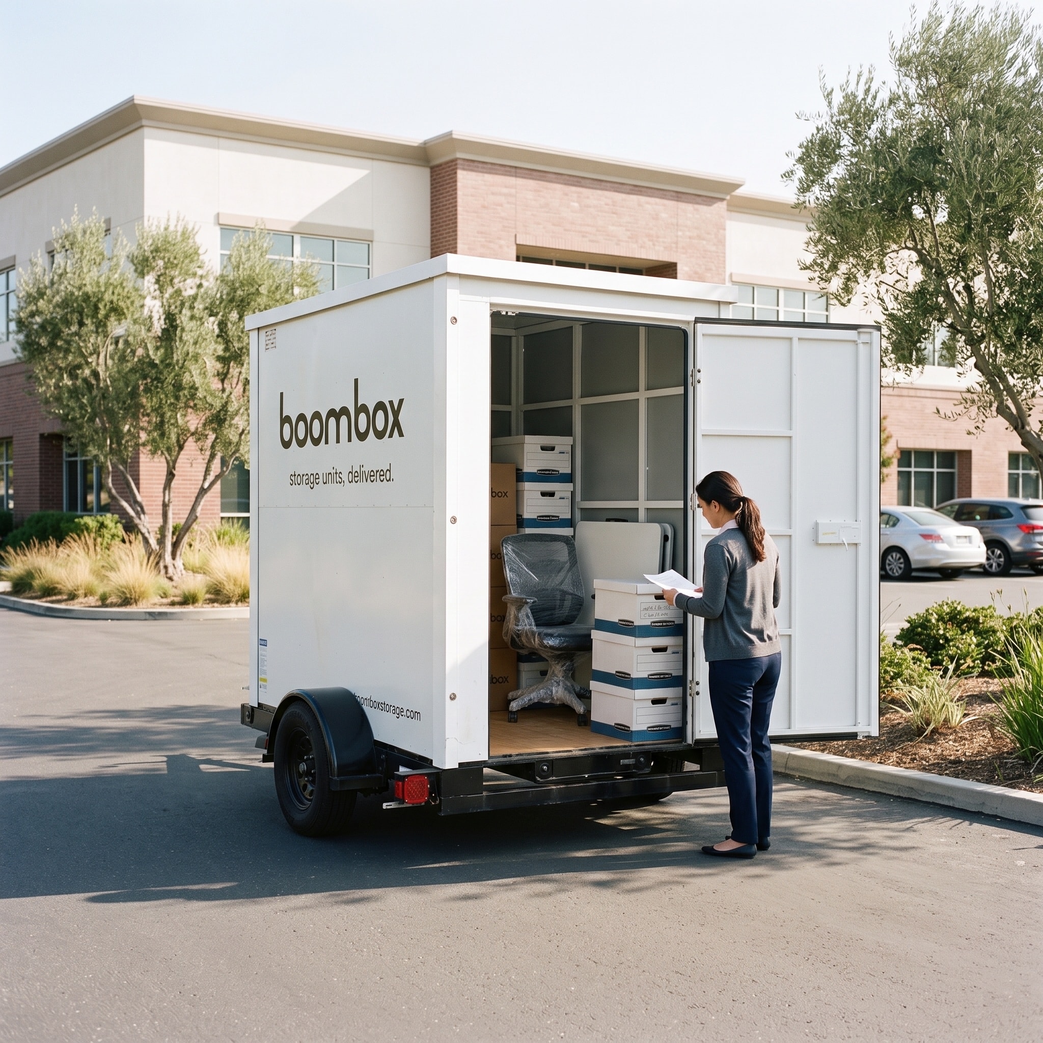 Boombox commercial storage unit for business inventory and equipment